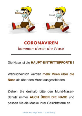 Corona Praxisposter Mund-Nasen-Schutz Der Hausarzt 14/2020 hausarzt.digital 
