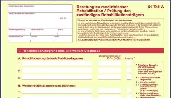 Neues Reha-Formular Richtig Ausfüllen | Wirtschaft + Praxis